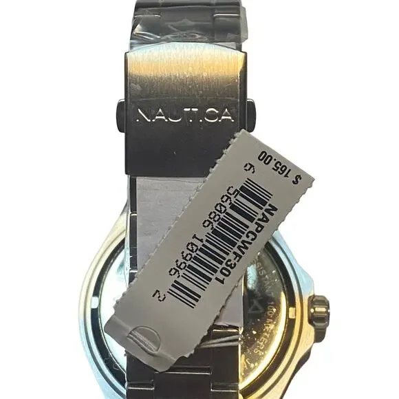Nautica Men's NAPCWF301 Clearwater Beach Recycled Stainless Steel Bracelet Watch - Picture 5 of 8